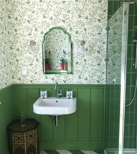 Pepita - Green as seen in bathroom designed by Emma Ainscough